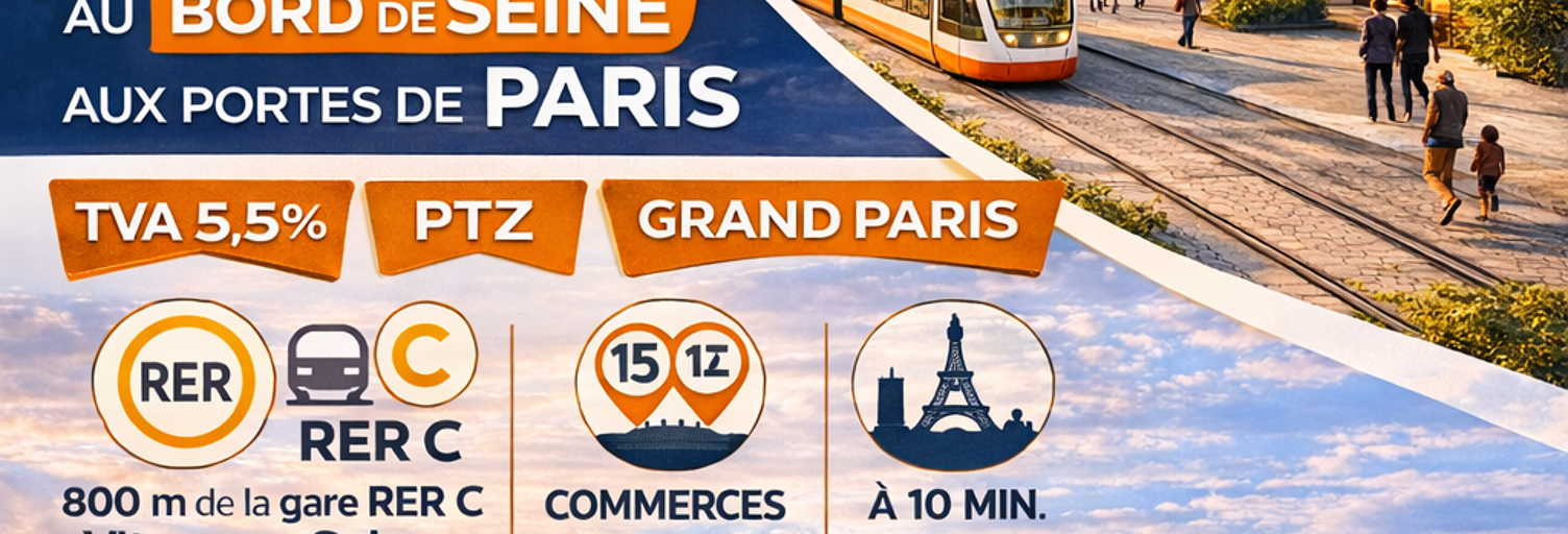 Appartement 1 Pièce 45 m² à vendre à Vitry-sur-Seine (94400)