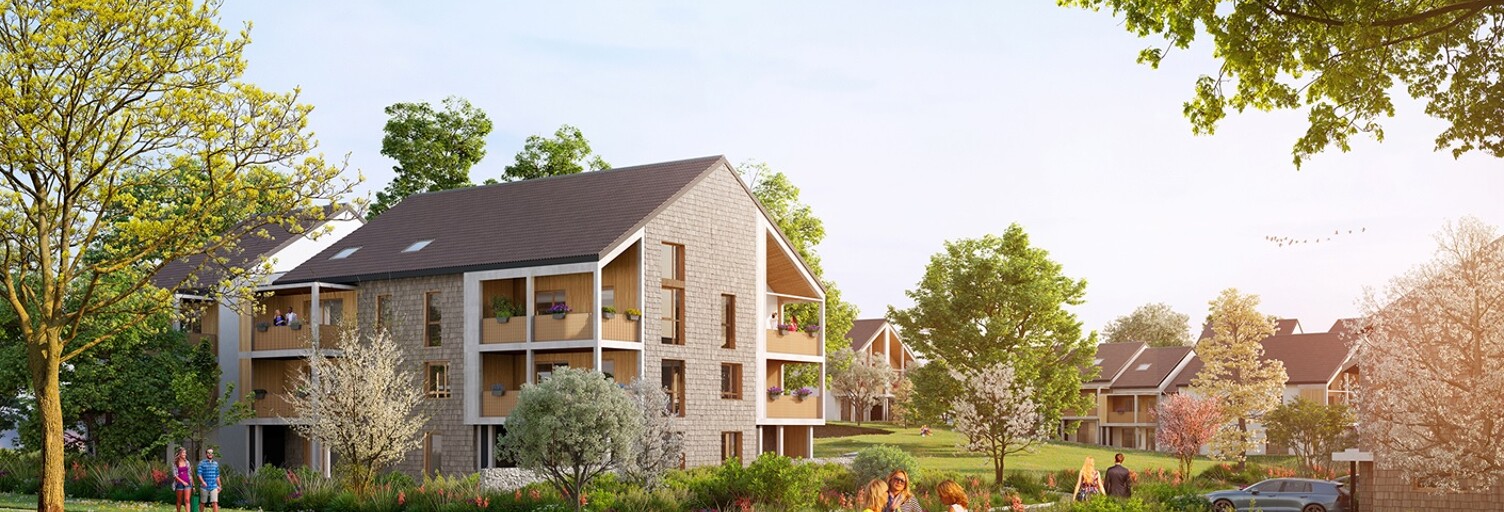 Appartement neuf T2, T3, T4, T5 Pièce 42 à 130 m² à vendre à Sergy (01630)