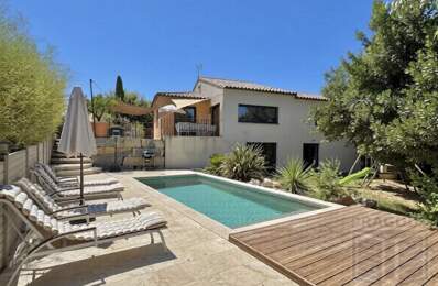 Blauzac, villa récente contemporaine plain pied, 150m2, 3 chs + mezzanine, piscine, sous sol aménageable 150m2 — photo du bien