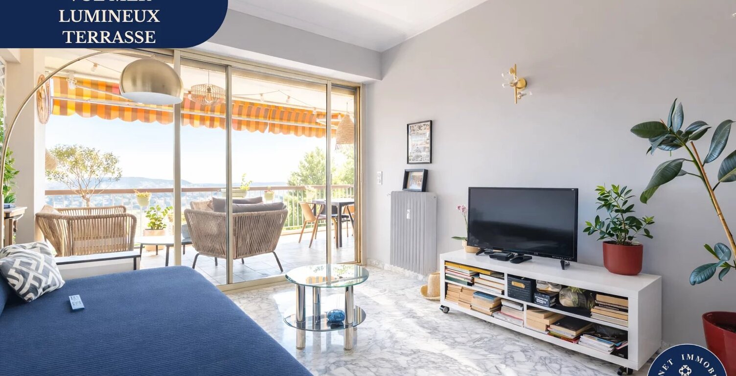 3 pièces – Terrasse 30 m² – Vue mer – Nice Nord — photo 1