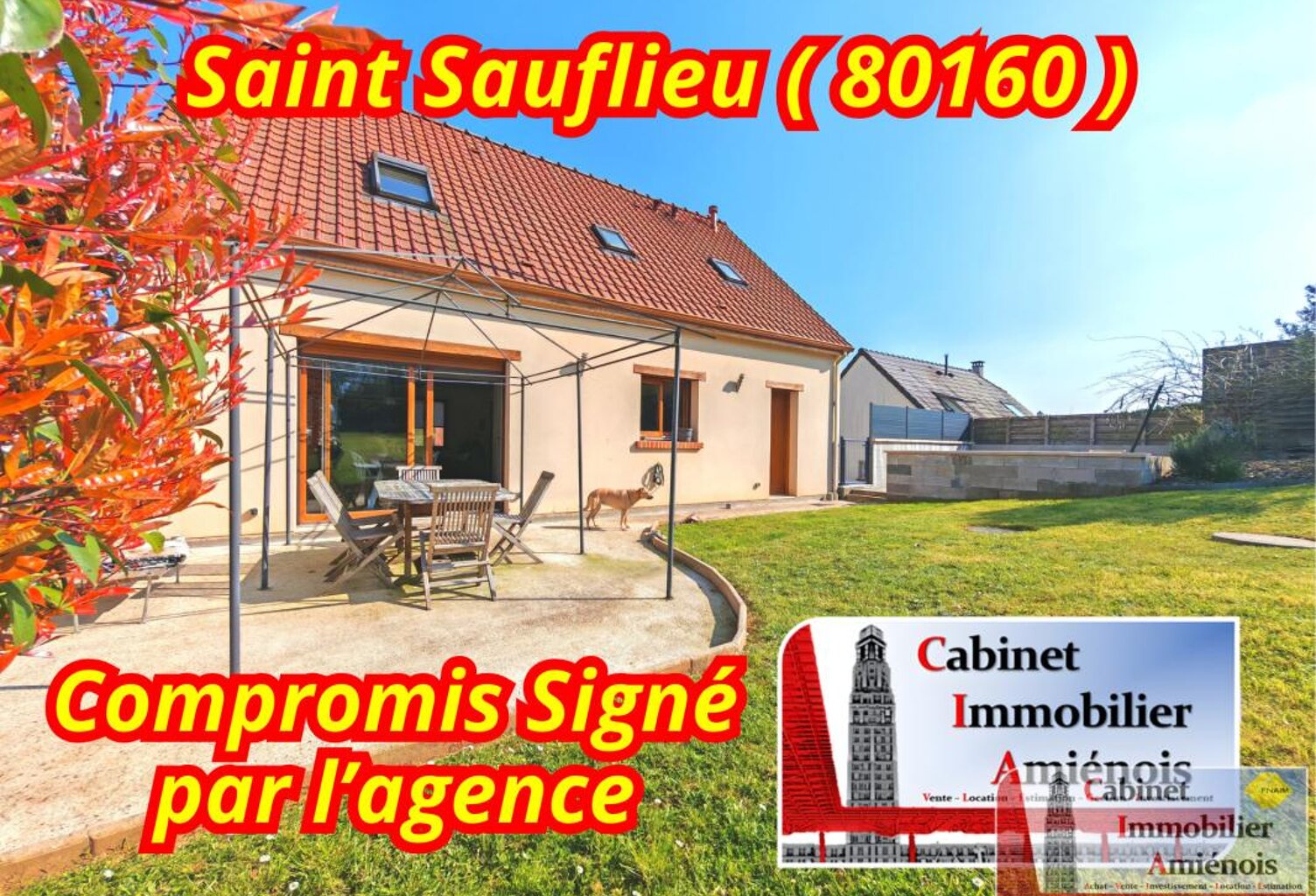 SAINT SAUFLIEU : PAVILLON INDIVIDUEL 120m2, 4 chambres, jard — photo 1