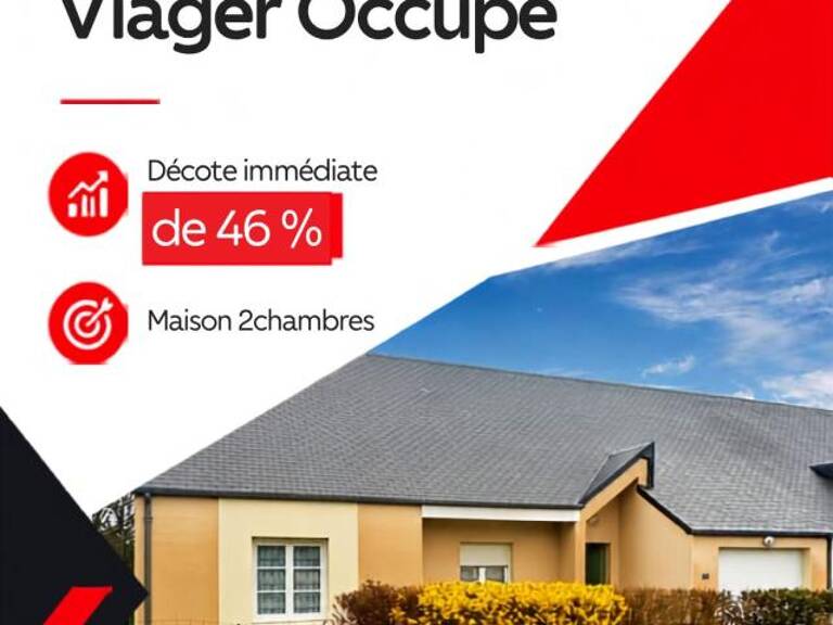Maison plain pied à vendre. VIAGER OCCUPE proche LAVAL — photo 1