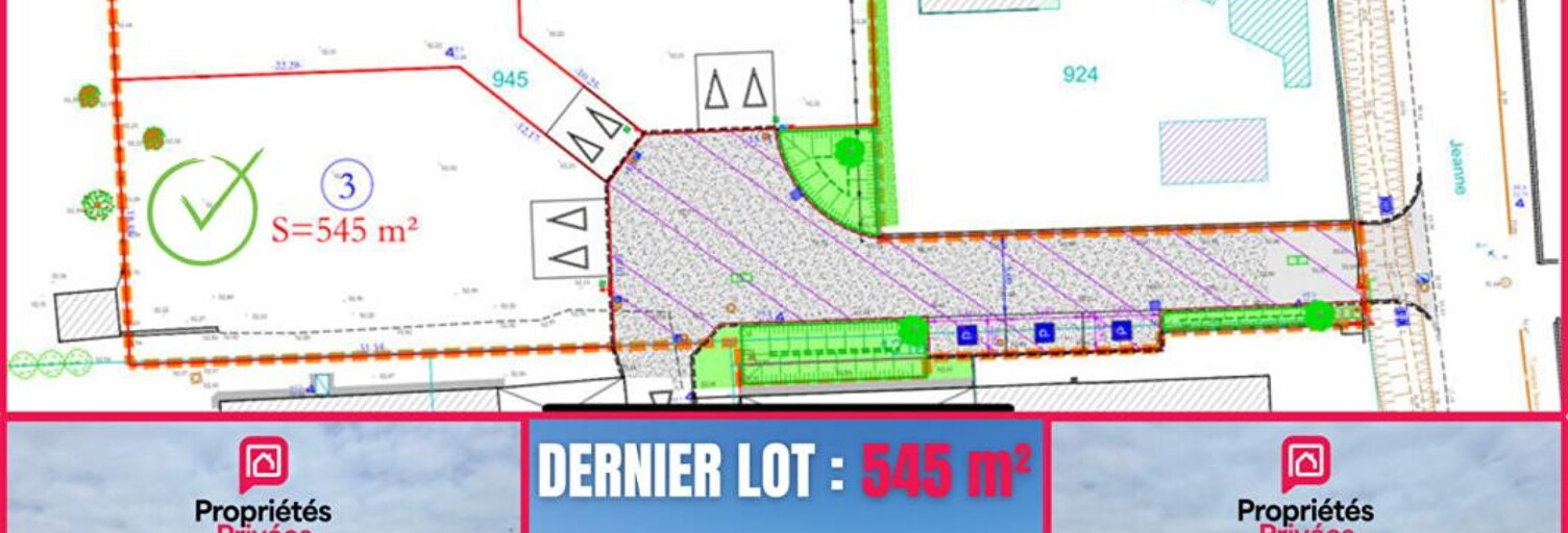 Terrain  545 m² à vendre à Nîmes (30000)