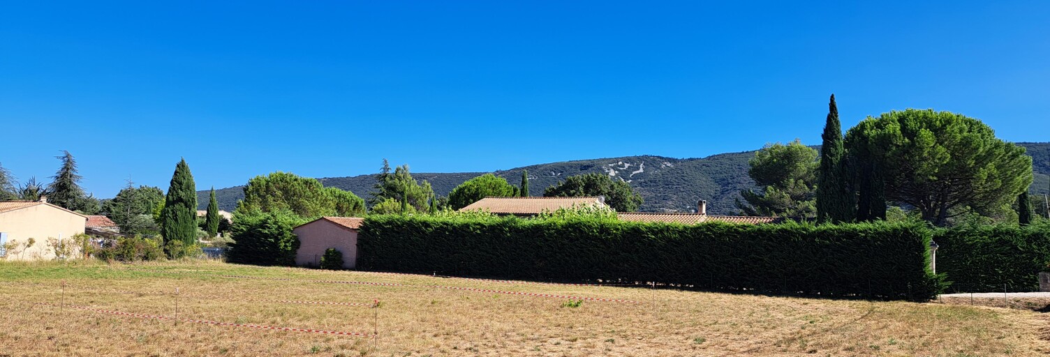 Terrain 1433 m² à construire Lacoste (84480)