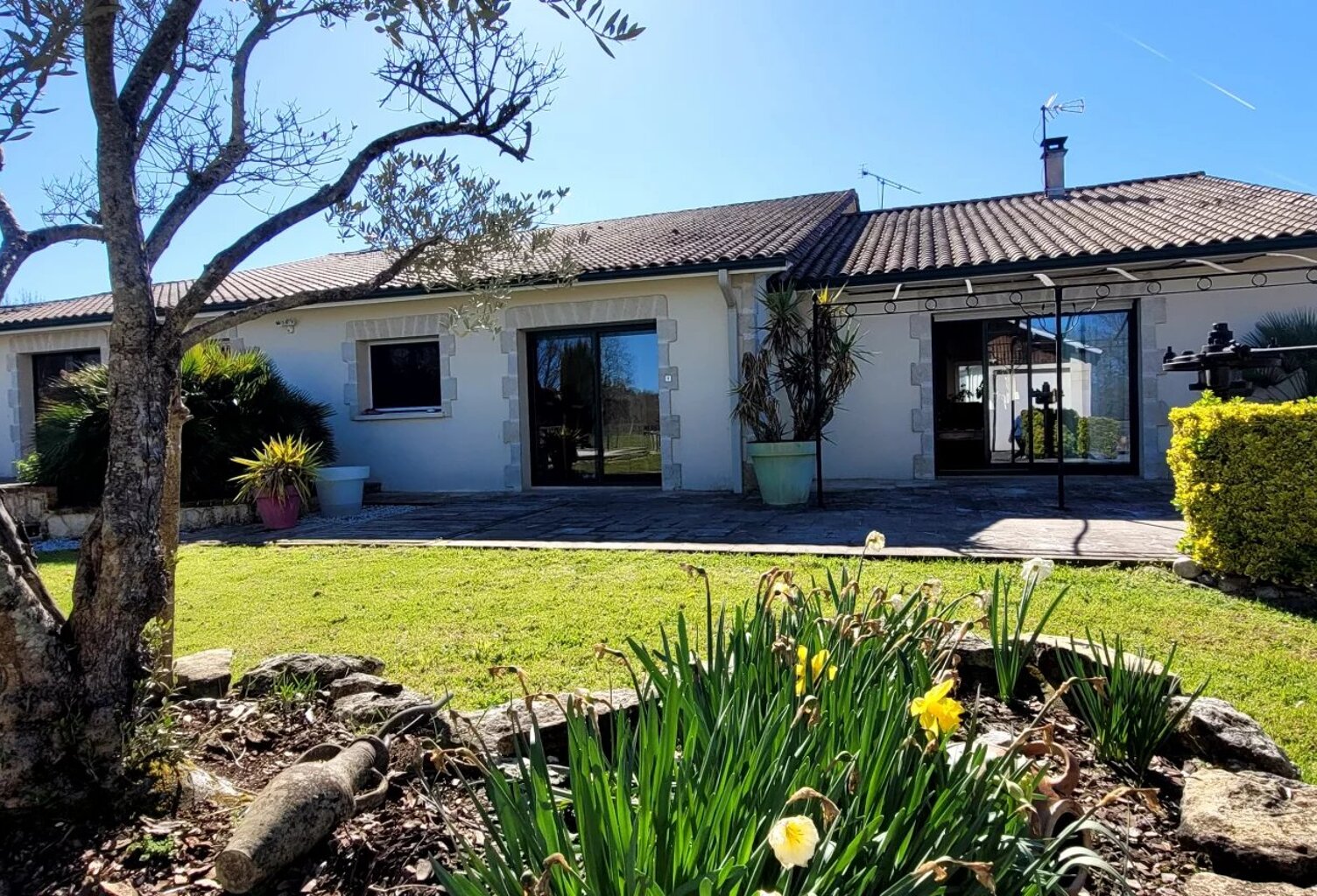 33910 - BONZAC - MAISON EN PIERRES 270 M² HABITABLES SUR 5200M² PARC PAYSAGER — photo 1