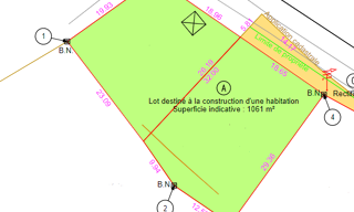 Terrain  1061 m² à vendre à Bellot (77510)