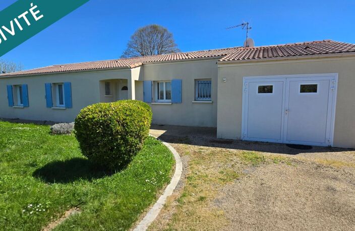 Plain-pied avec 4 chambres, garage et jardin au calme de Rioux — photo 3