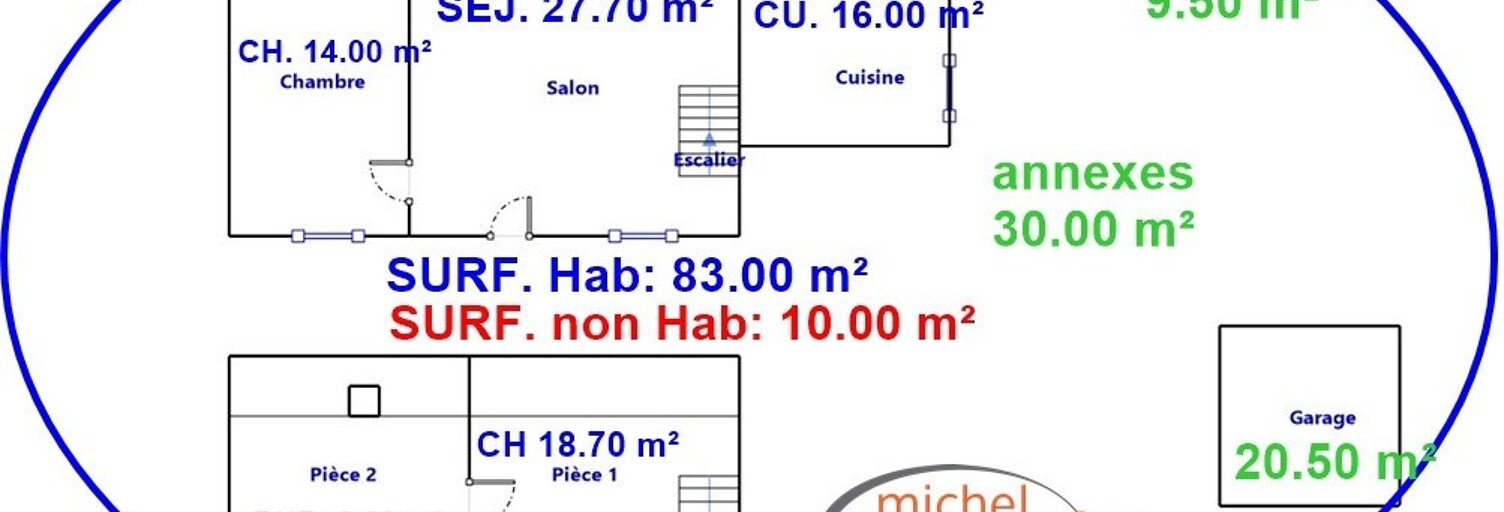 Maison 5 Pièces 93 m² à vendre à Cuffy (18150)