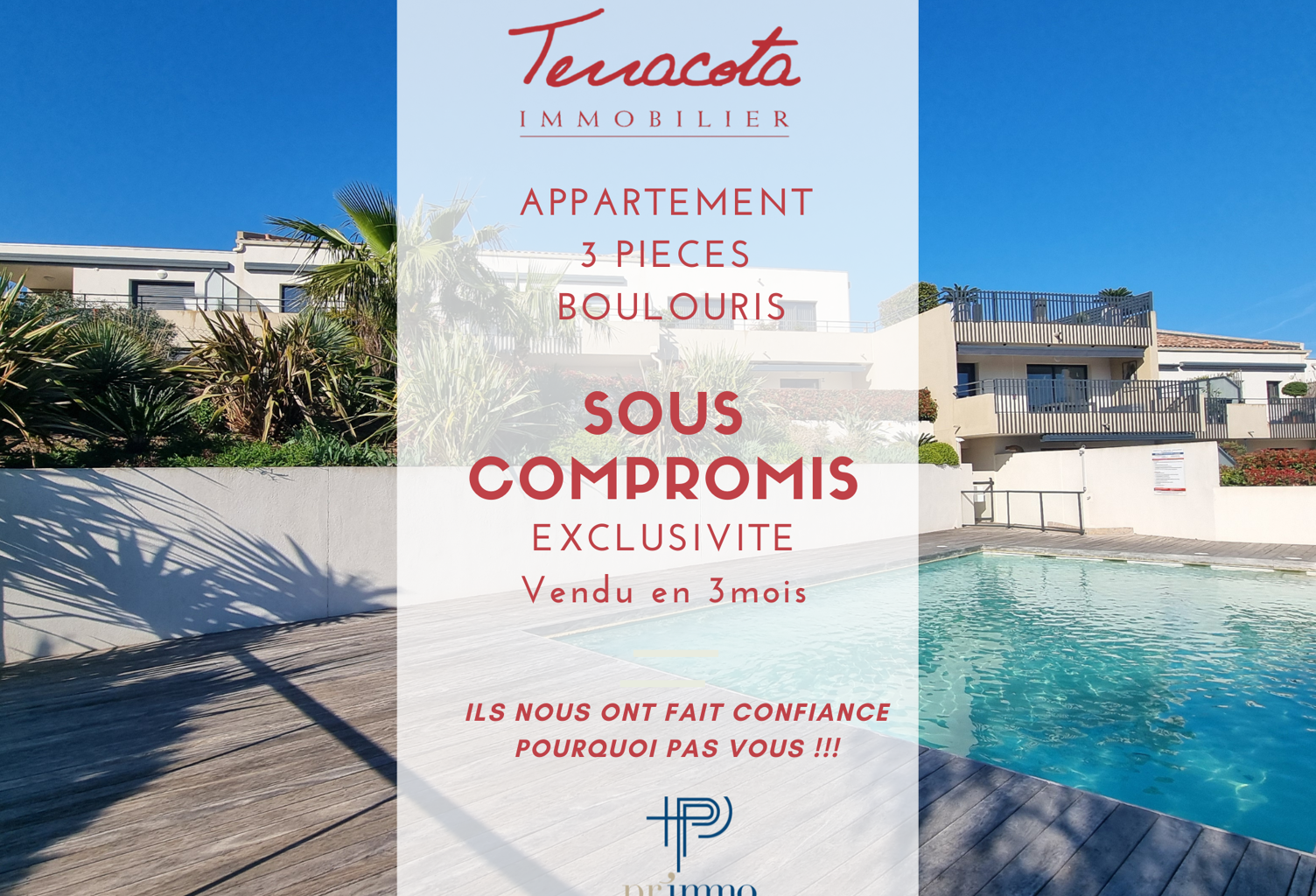 EXCLUSIVITÉ   3 pièces vue mer   Saint-Raphaël, Boulouris — photo 1