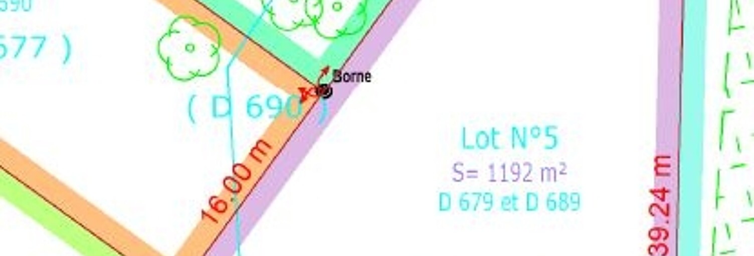 Terrain  1192 m² à vendre à Matigny (80400)