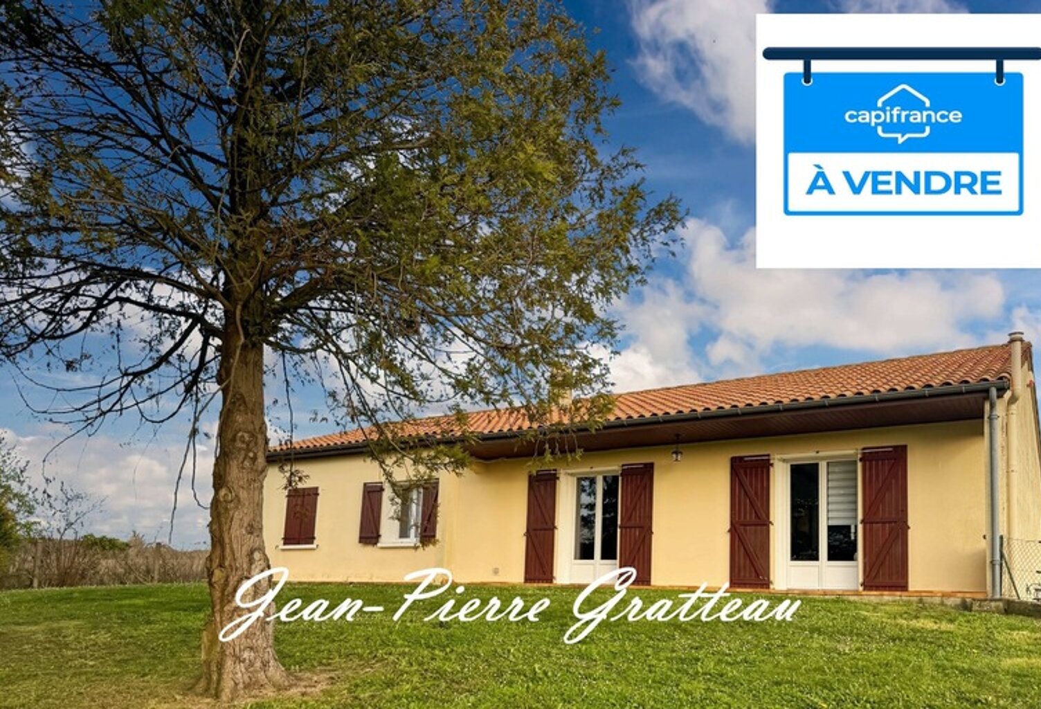 Dept de la Vienne (86) Maison de plain pied à vendre type 5 pièces OYRE (86) — photo 1