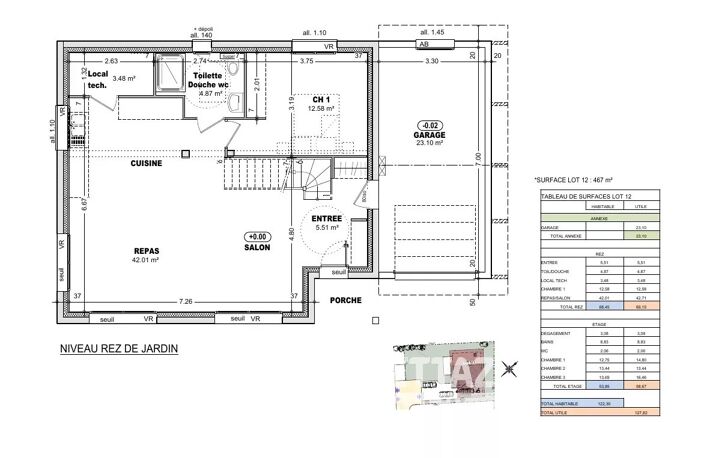 Lumineuse maison individuelle, au calme, 4 chambres, 2 sdb/sde — photo 4