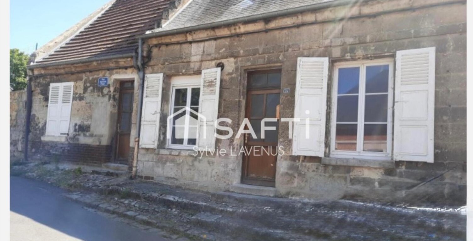 A BLERANCOURT, MAISON EN PIERRE DE 70 M2 AVEC DÉPENDANCE, TERRAIN DE 867 M2. — photo 1