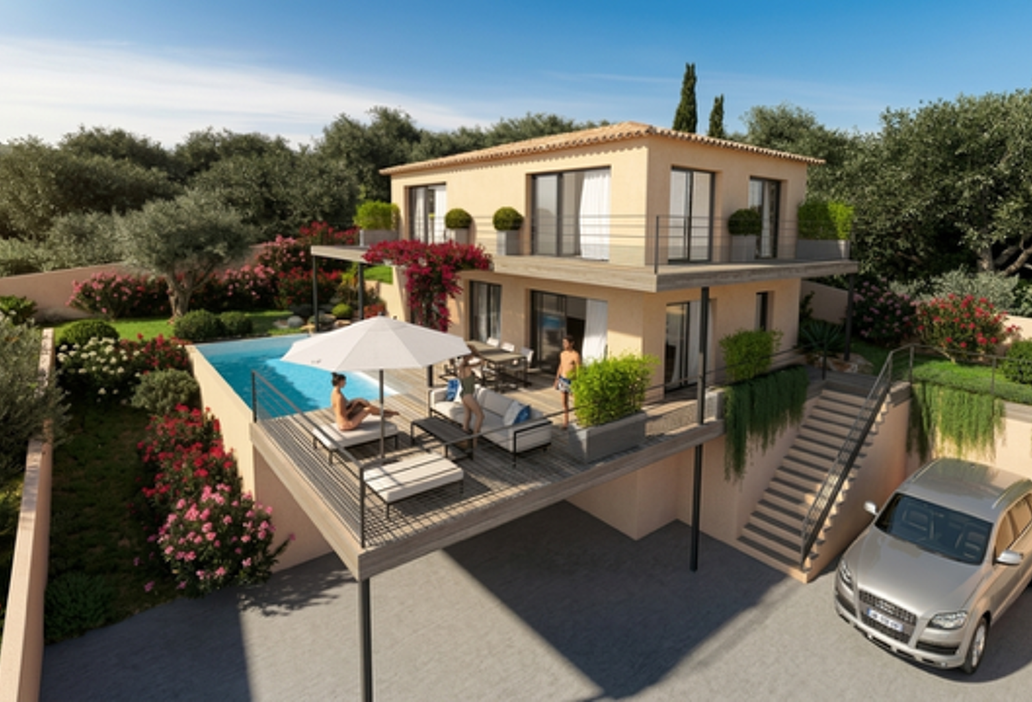 Villa T5 vue mer avec piscine Sari-Solenzara — photo 1