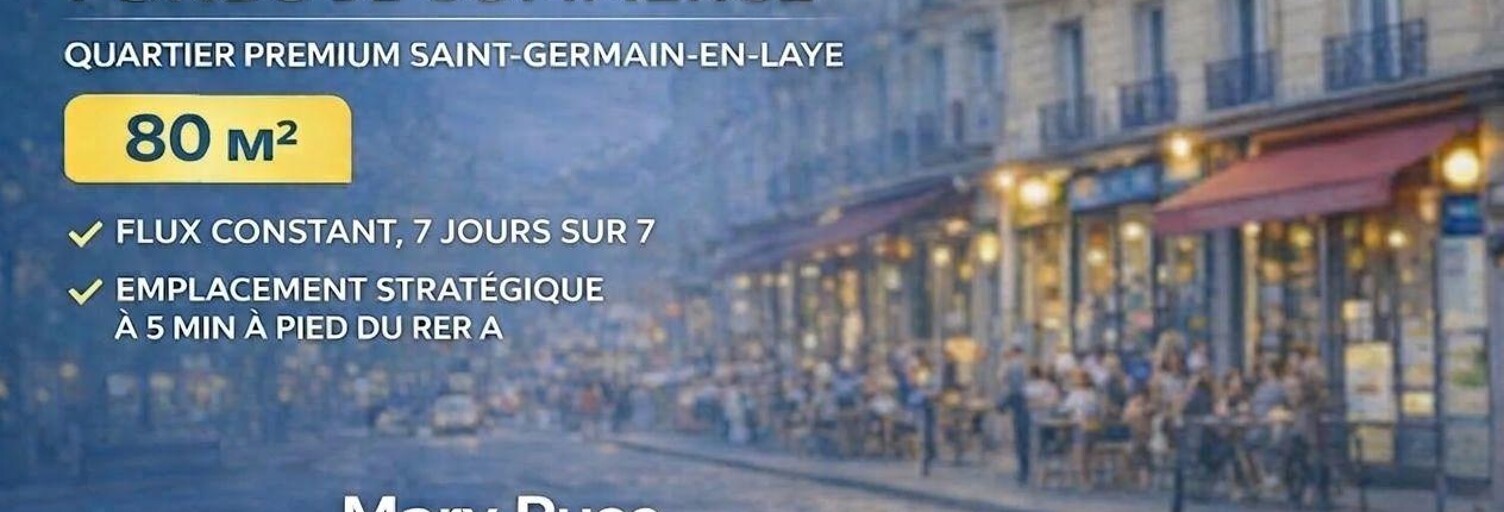 Commerce  80 m² à vendre à Saint-Germain-en-Laye (78100)