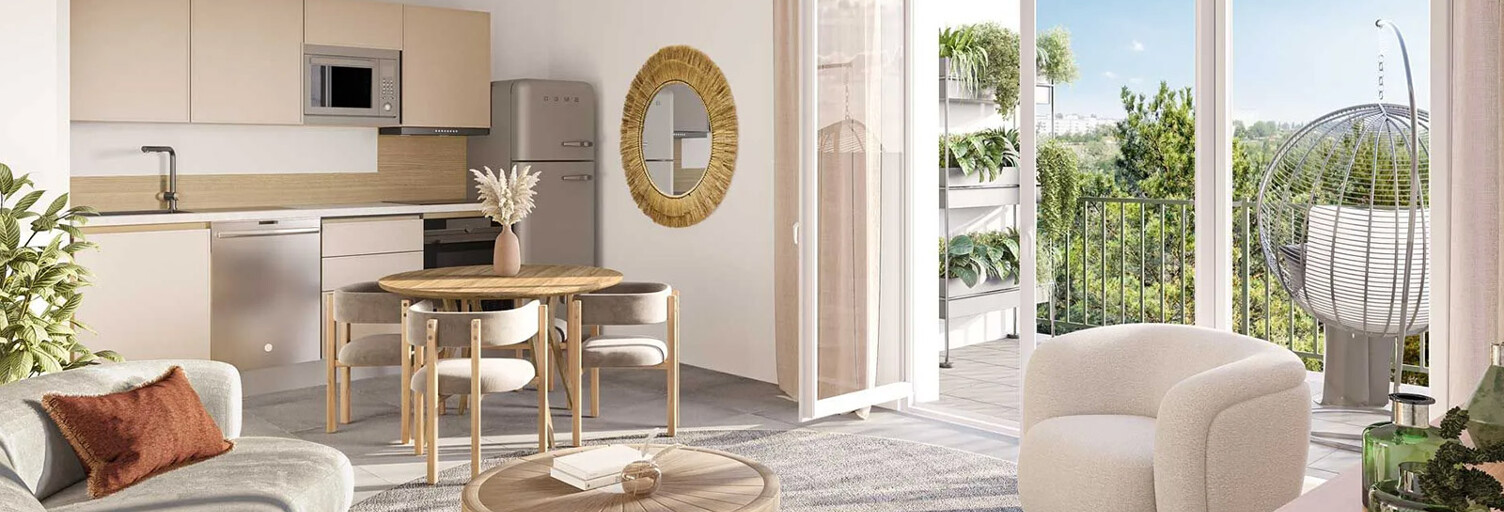 Appartement neuf T2, T3 Pièce 42 à 59 m² à vendre à Lignan-sur-Orb (34490)