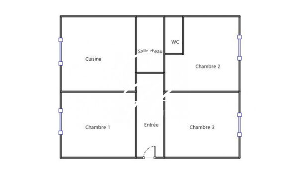 Appartement 4 pièces  à vendre Grenoble 38000