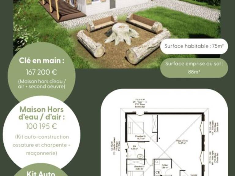 Terrain à vendre de 700,00 m² LE HOUGA (32) LOT 8 — photo 1