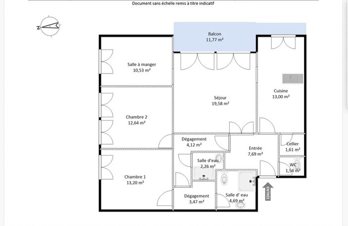 78150 LE CHESNAY-ROCQUENCOURT - APPARTEMENT DE 4 PIECES - ASCENSEUR - TERRASSE - CALME - SANS VIS A VIS - PROCHE DES COMMODITES — photo 3