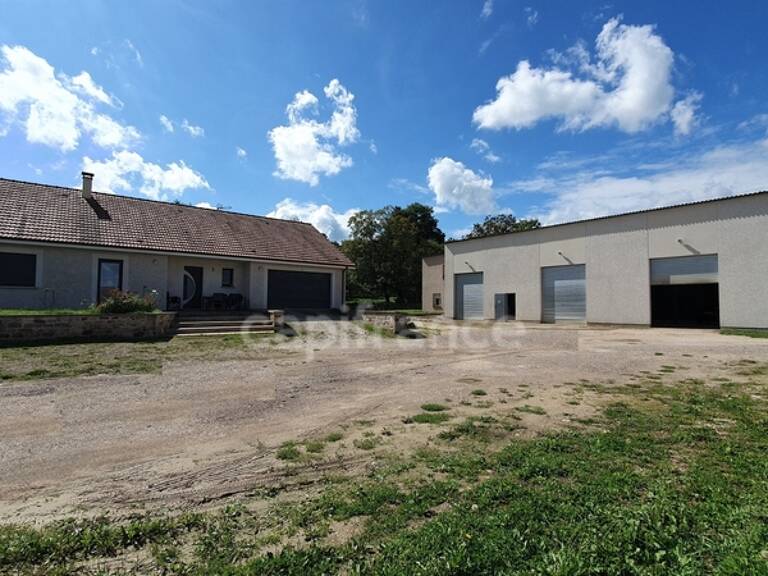 VAUVILLERS (70). Ensemble immobilier composé d'une maison d'habitation de 170m² et d'un bâtiment de 520m² — photo 1