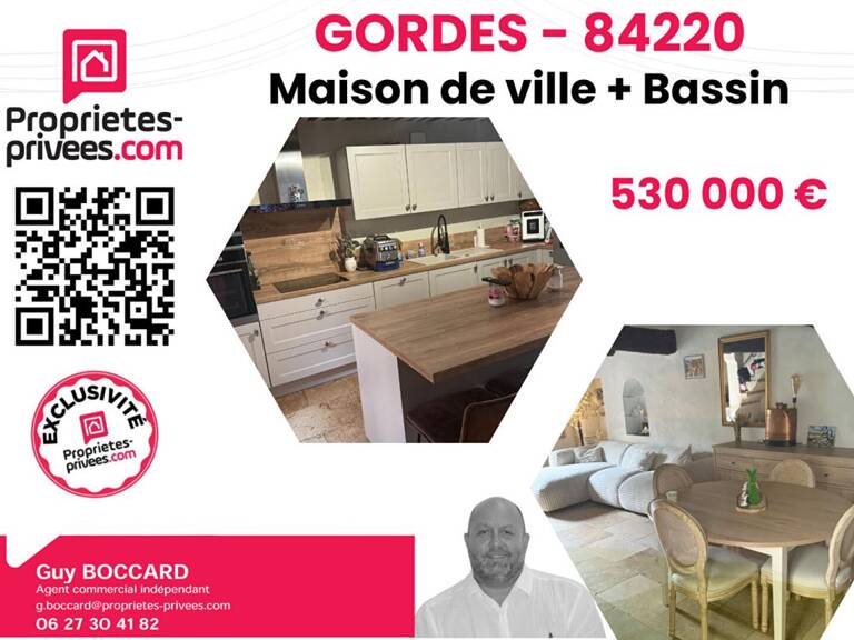 Maison Gordes 4 pièce(s) 130 m2 + Bassin provençal — photo 1