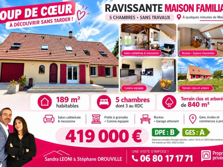 PROCHE DE MAINTENON - CHARTAINVILLIERS - CHARMANTE MAISON FAMILIALE 8 pièces -189 m² — photo 1