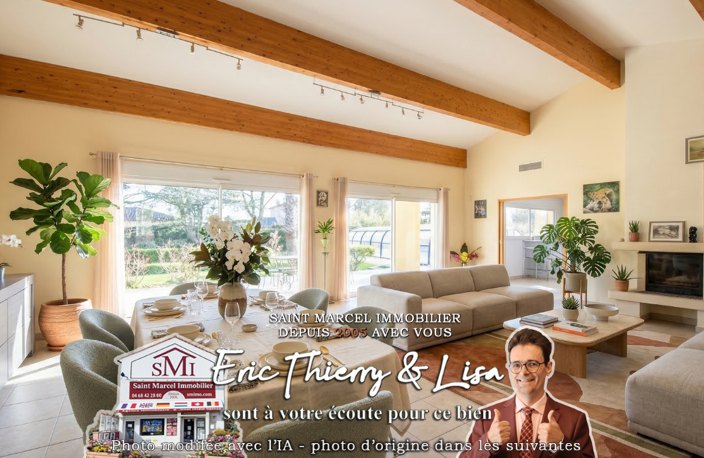 Villa d'Exception Plain-Pied   184 m2 sur Parc Arboré de 200 — photo 4