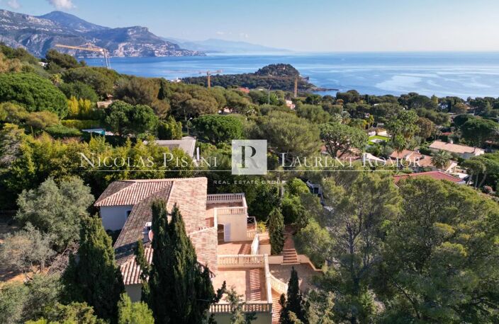 PROPRIETE A VENDRE A SAINT JEAN CAP FERRAT - VUE  MER - GRAND TE — photo 3