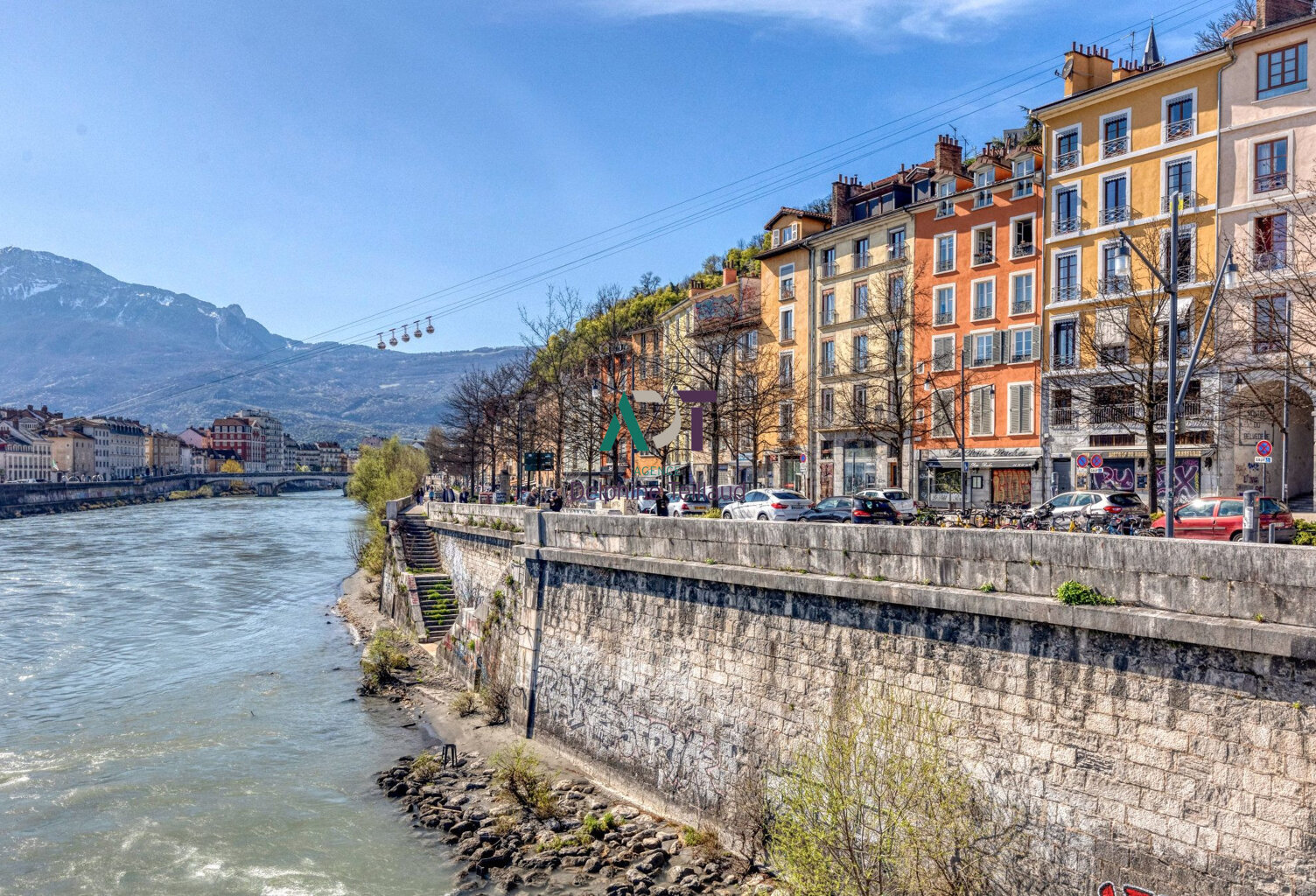 A VENDRE EN EXCLUSIVITE T2 48m2 QUAI PERRIERE GRENOBLE — photo 1