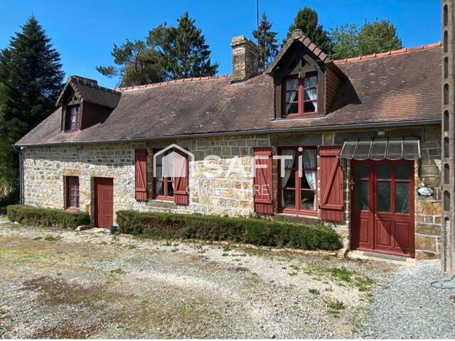 Maison en pierre, 80 m², 3 chs, terrain de 1625 m², Champsecret — photo du bien