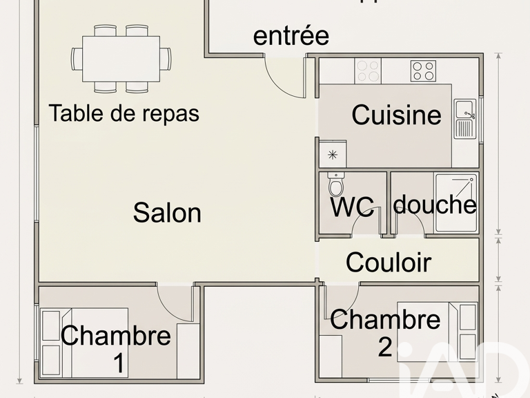 Vente Appartement 4 pièces — photo 1