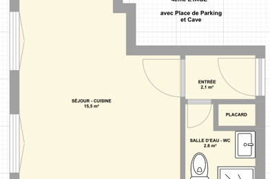 Appartement 1 pièces 57000 €