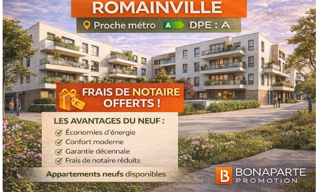 Appartement 2 Pièces 66 m² à vendre à Romainville (93230)