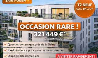 Appartement 1 Pièce 48 m² à vendre à Saint-Ouen-sur-Seine (93400)