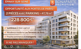 Appartement 1 Pièce 48 m² à vendre à Épinay-sur-Seine (93800)