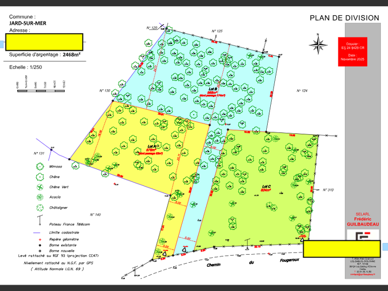 Terrain à bâtir - 676m² - Jard-sur-Mer — photo 1
