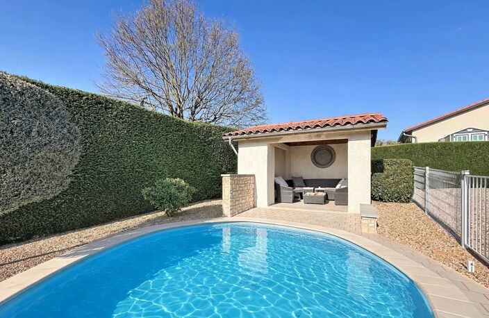 MONTMERLE-SUR-SAÔNE – Maison de plain-pied avec piscine — photo 2