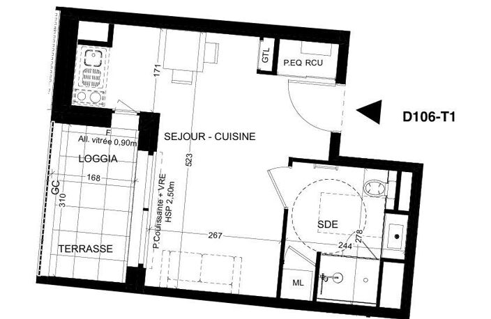 Vente Appartement 1 pièce — photo 3