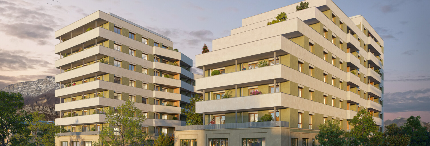 Appartement neuf T2, T3, T4, T5 Pièce 39 à 131 m² à vendre à Le Pont-de-Claix (38800)