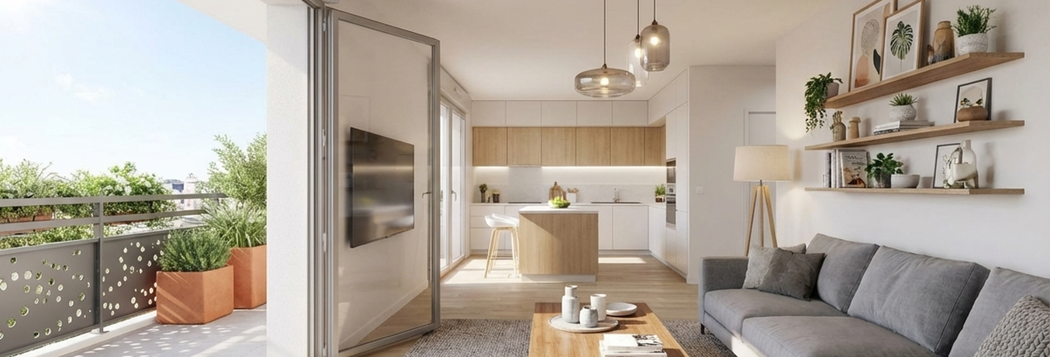 Appartement neuf T1 Pièce 25 à 26 m² à vendre à Marseille 10 (13010)