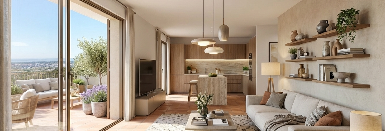 Appartement neuf T2, T3, T4 Pièce 43 à 93 m² à vendre à Aix-en-Provence (13100)