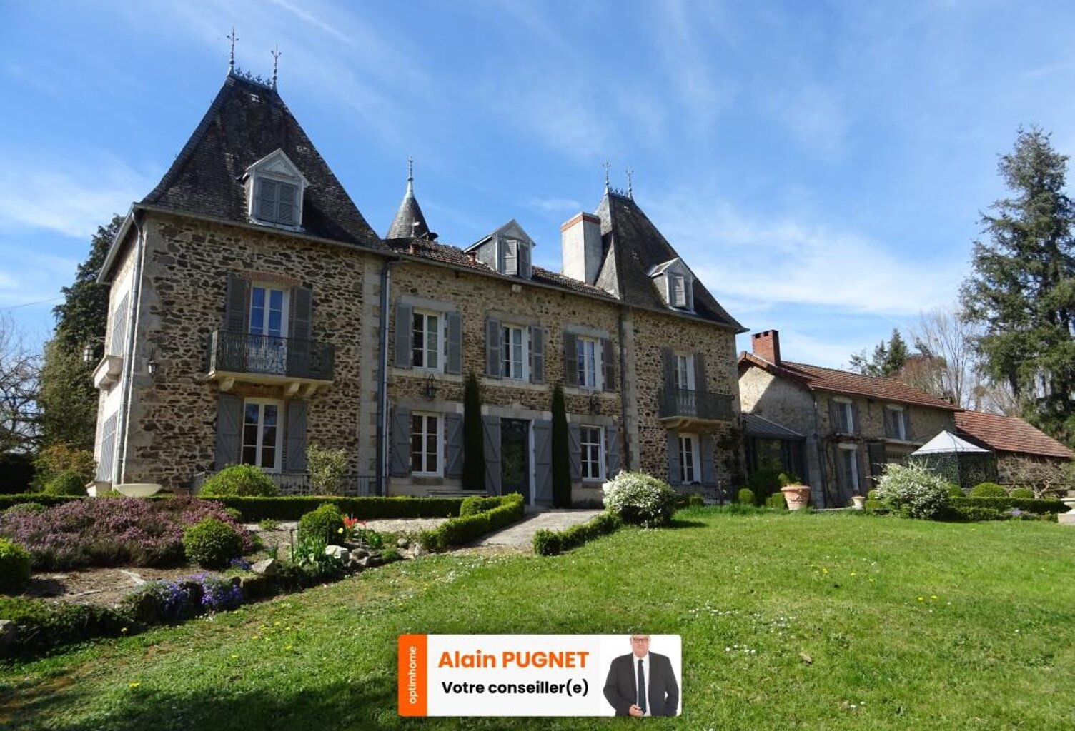 SECTEUR SAINT HILAIRE LES PLACES PROCHE DE NEXON EN HAUTE VIENNE MAGNIFIQUE MANOIR DU 17EME DE 280 M² HABITABLES SUR 17862 M² DE TERRAIN AVEC UN ETANG DE 6000 M² ET PISCINE — photo 1
