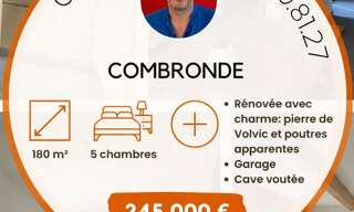 Maison 9 Pièces 180 m² à vendre à Combronde (63460)