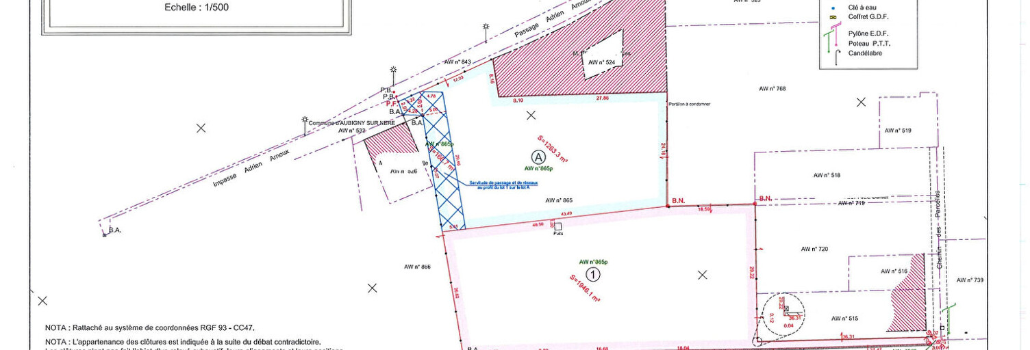 Terrain  3352 m² à vendre à Aubigny-sur-Nère (18700)
