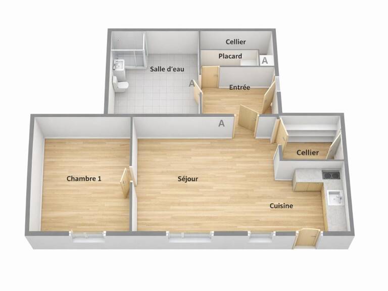 Appartement Neuilly Sur Marne 2 pièce(s) 46 m2 + Box — photo 1
