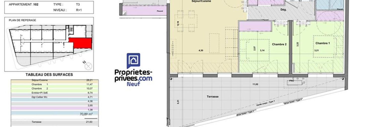 Appartement 3 Pièces 71 m² à vendre à Port-la-Nouvelle (11210)