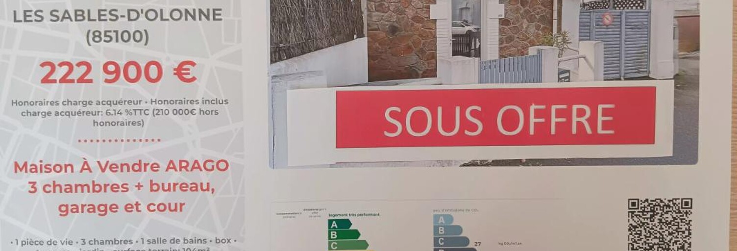 Maison 4 Pièces 63 m² à vendre à Les Sables-d'Olonne (85100)