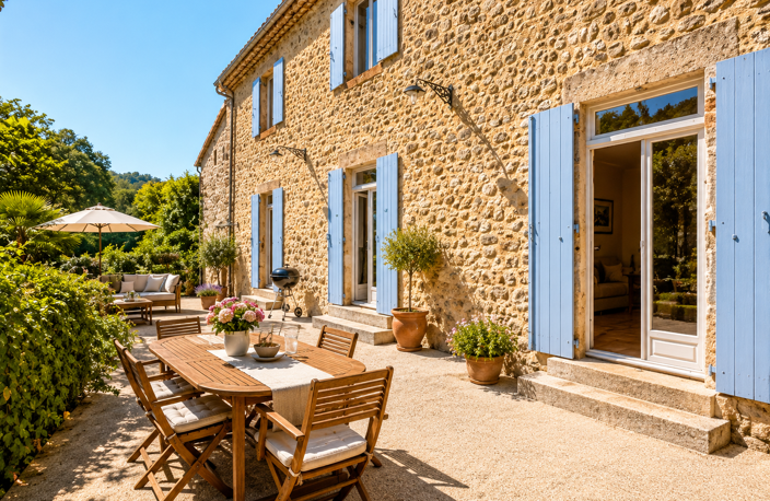 DOMAINE DE CARACTÈRE EN ARDÈCHE, 2 HECTARES, RIVIÈRE, PISCIN — photo 4