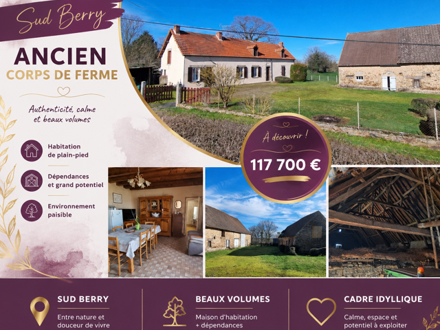 Ancien corps de ferme dans petit hameau calme ! — photo du bien