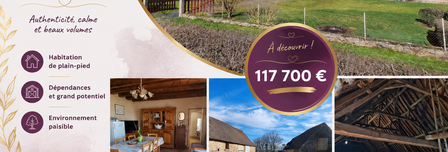 Maison 3 Pièces 85 m² à vendre à Pouligny-Notre-Dame (36160)